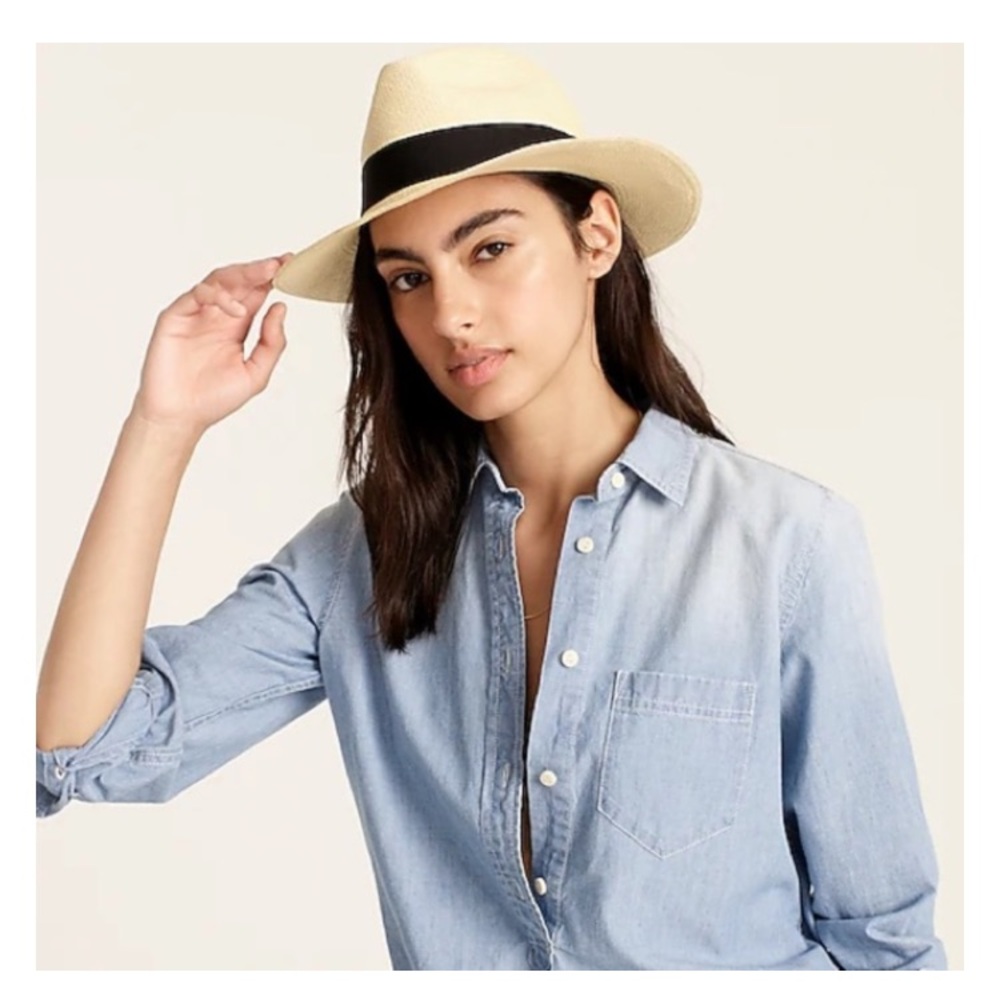 New: J Crew Genuine Panama Hat. Size Small Medium